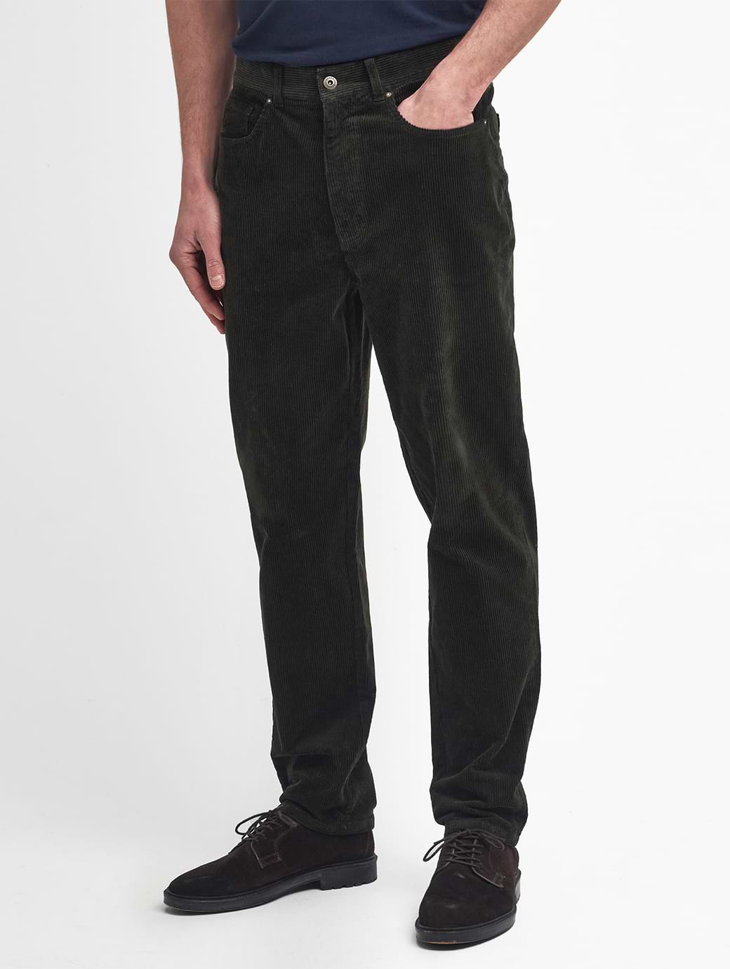 Barbour Men's Stretch Cord Regular Trouser Forest