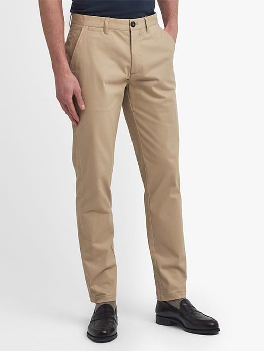 Barbour Men's Sueded Sateen Trousers Light Tan