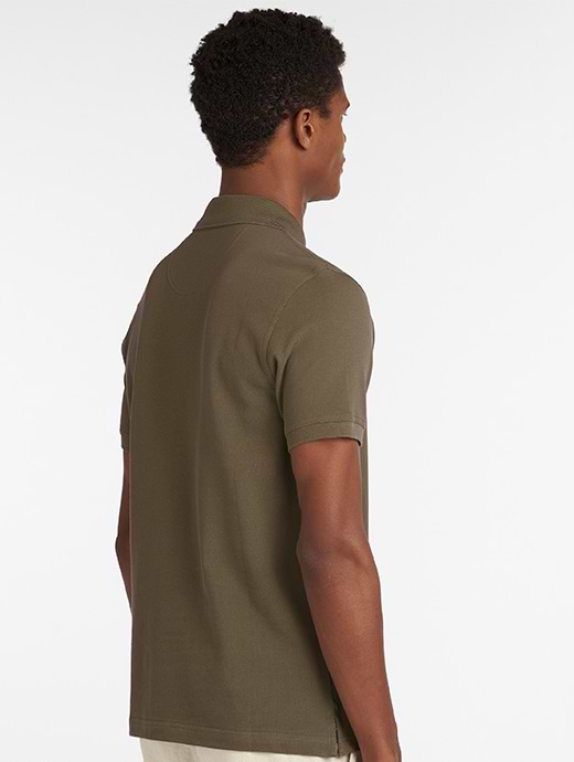 Barbour polo mens olive store