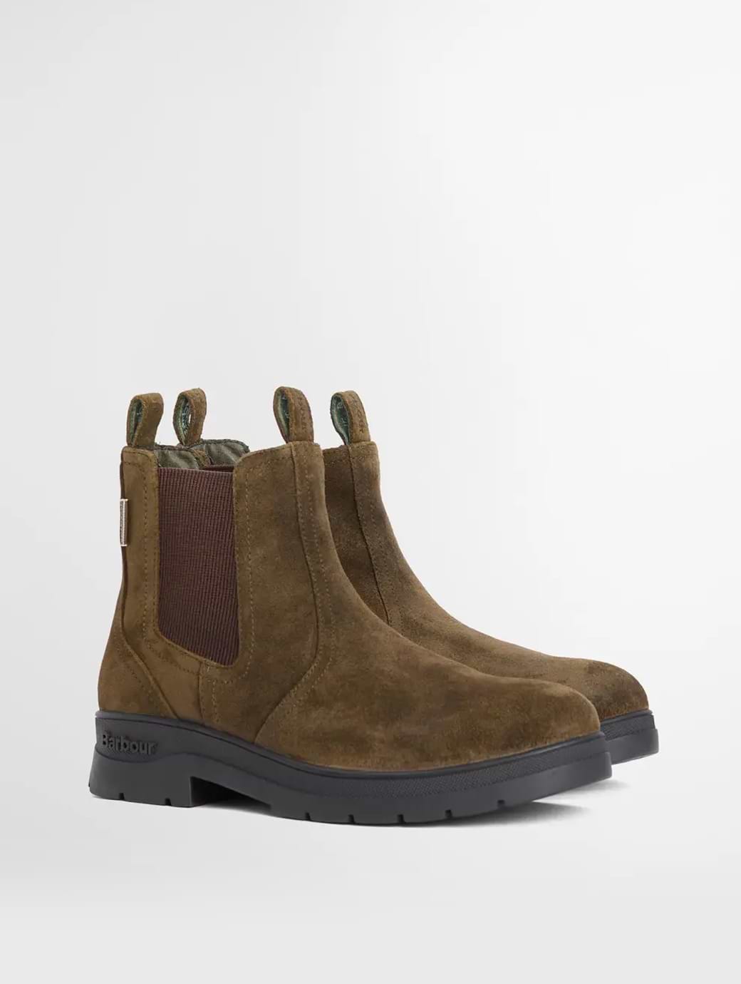 Barbour Men's Turnbull Chelsea Boot Oiled Olive Suede