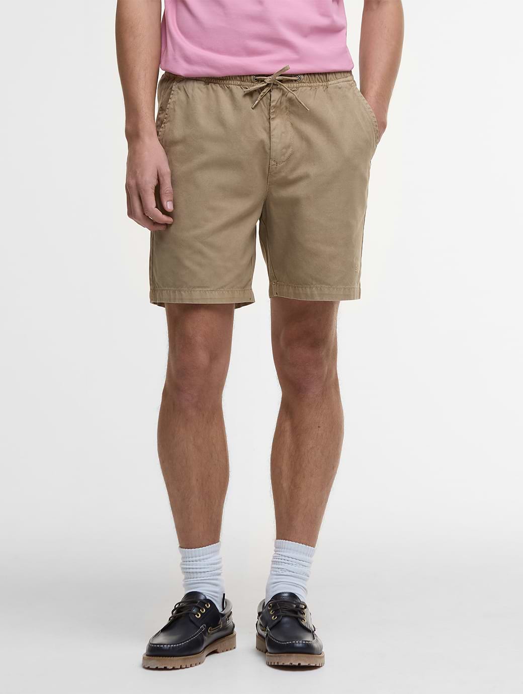 Barbour Men's Washed Oxford Relaxed Short Washed Stone