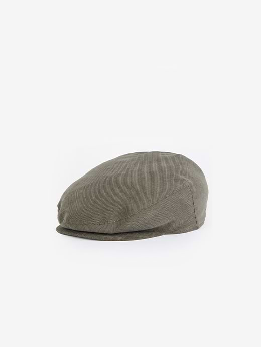 Barbour Men s Waterproof Beaufort Flat Cap Dark Olive