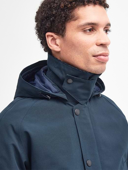 Barbour Men's Winter Ashby Jacket Navy