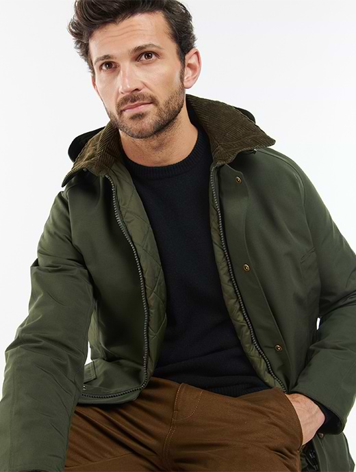 Barbour winter coat mens shop