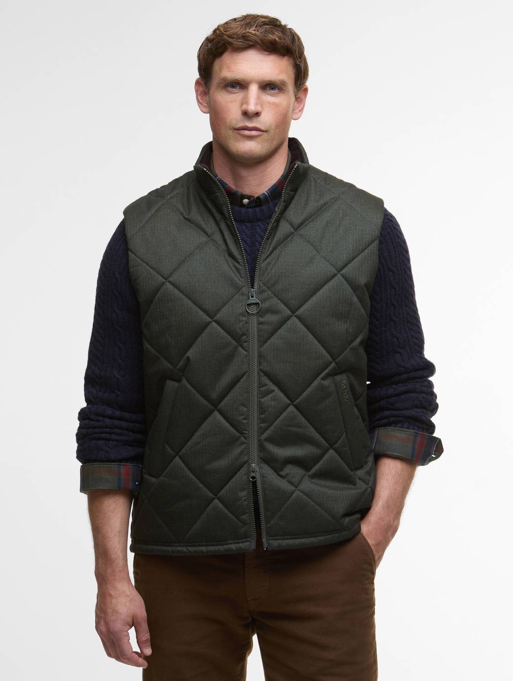 Barbour Men's Winter Finn Gilet Olive