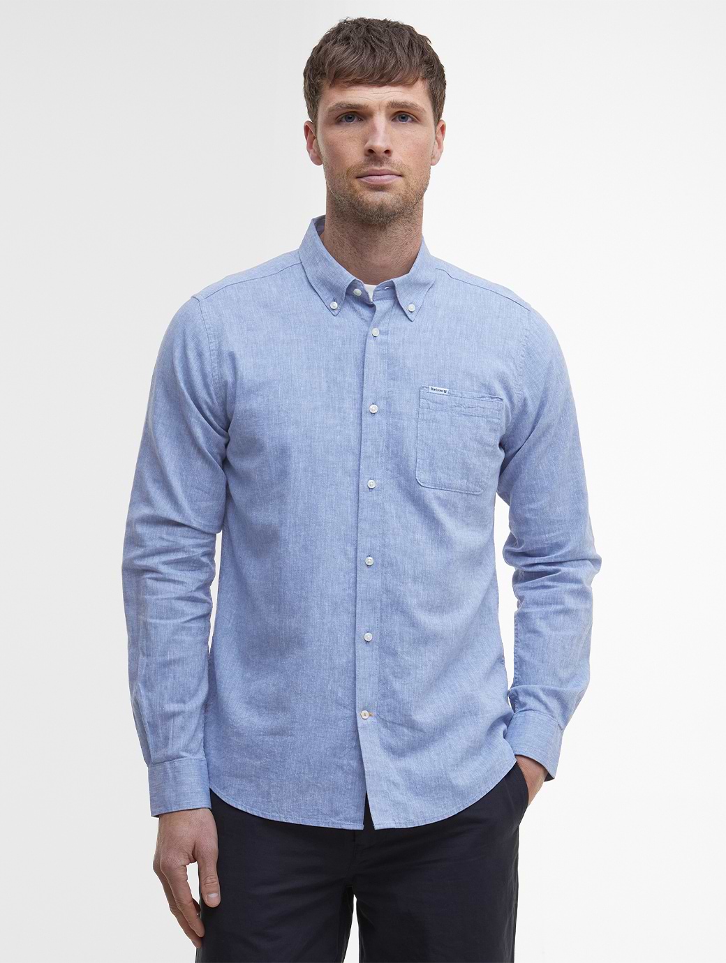 Barbour Men's Nelson Tailored Shirt Blue