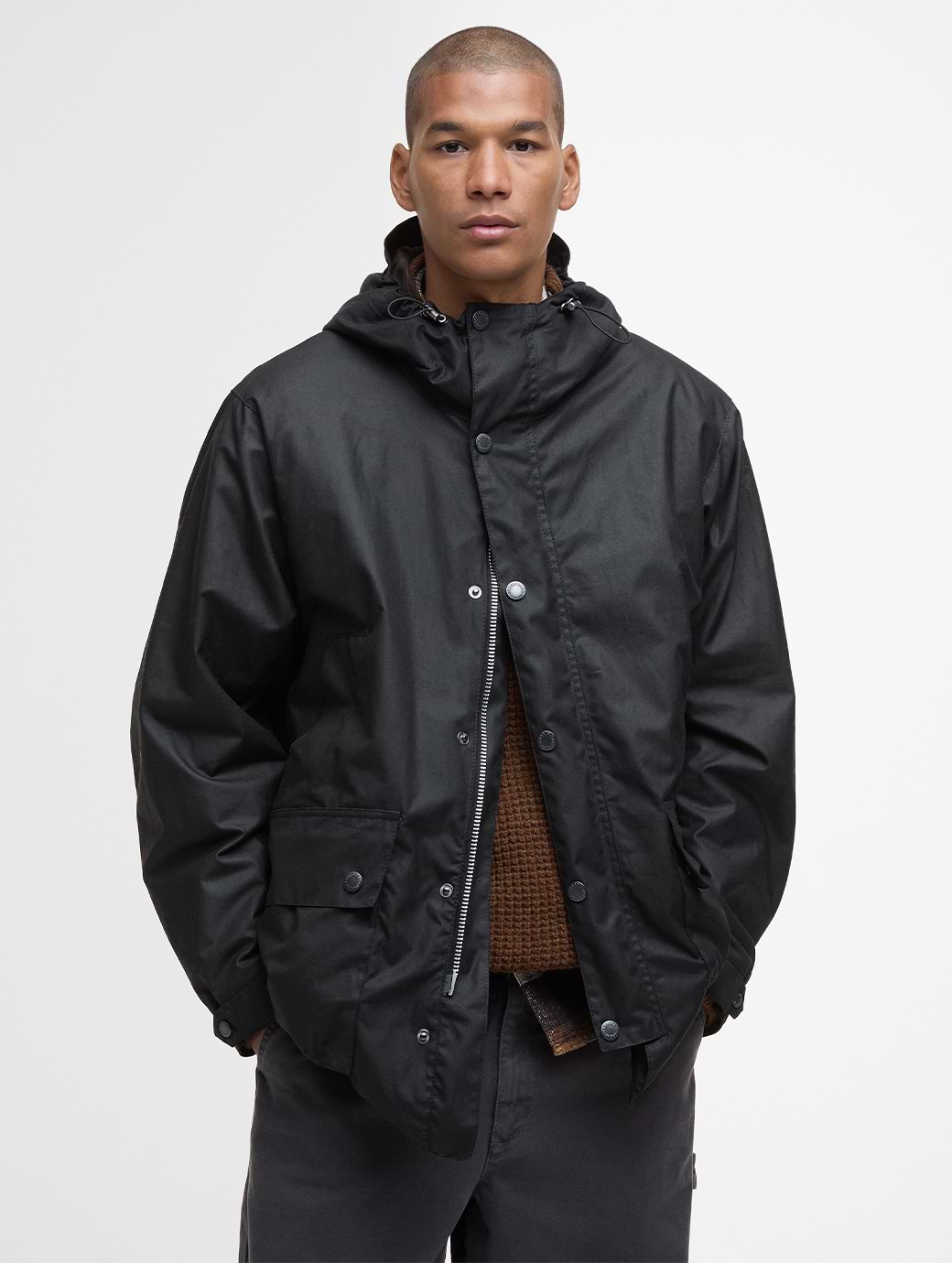 Barbour Men's Tide Wax Jacket Black