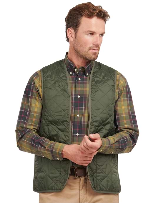 Barbour zip in liner mens on sale