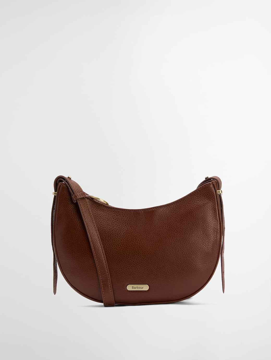 Barbour Sorrel Leather Sling Bag Brown