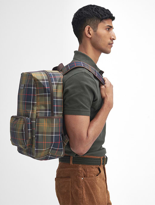 Polo bear tartan backpack top