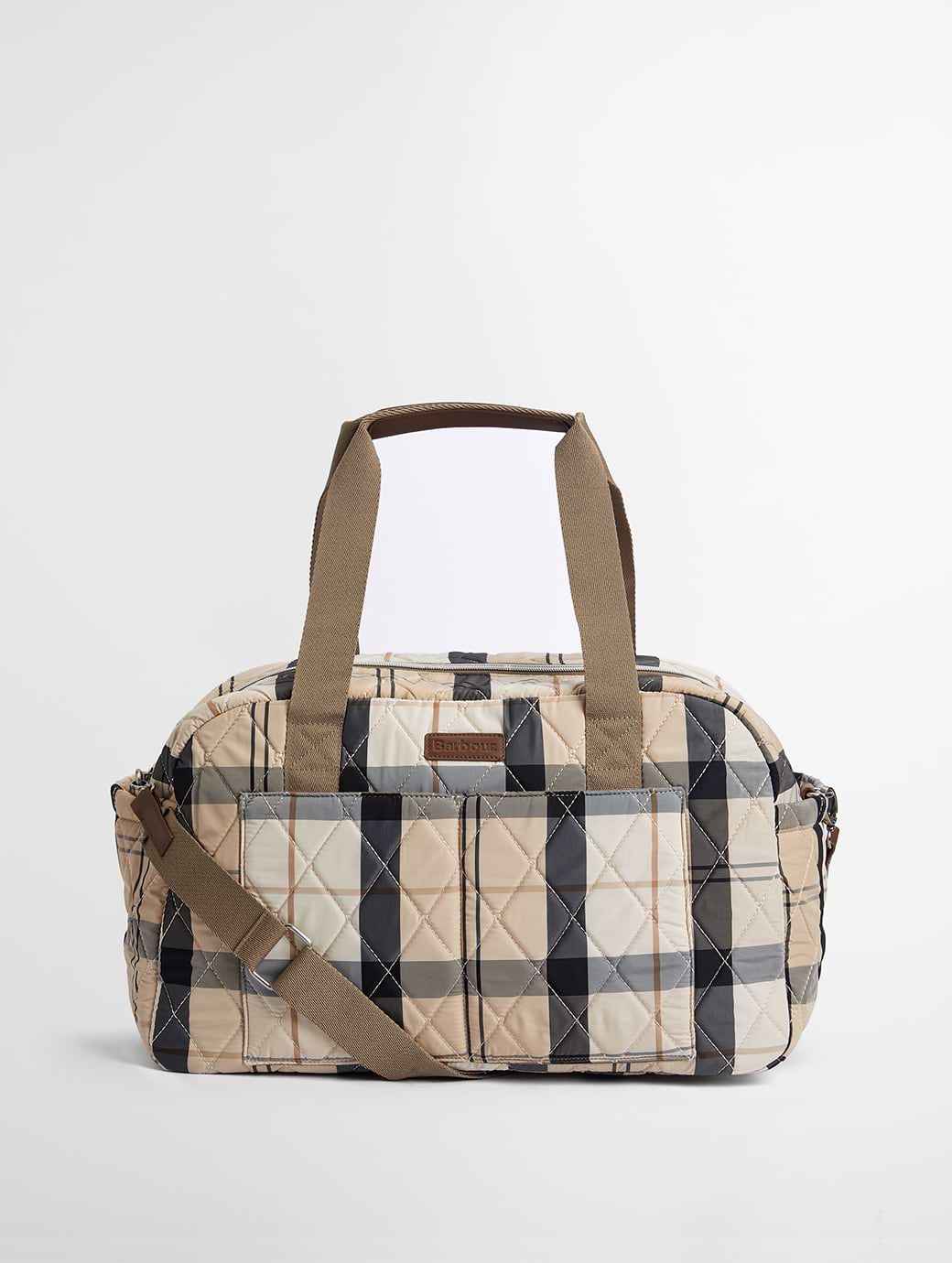Barbour Wetherham Quilted Overnight Holdall Bag Safari