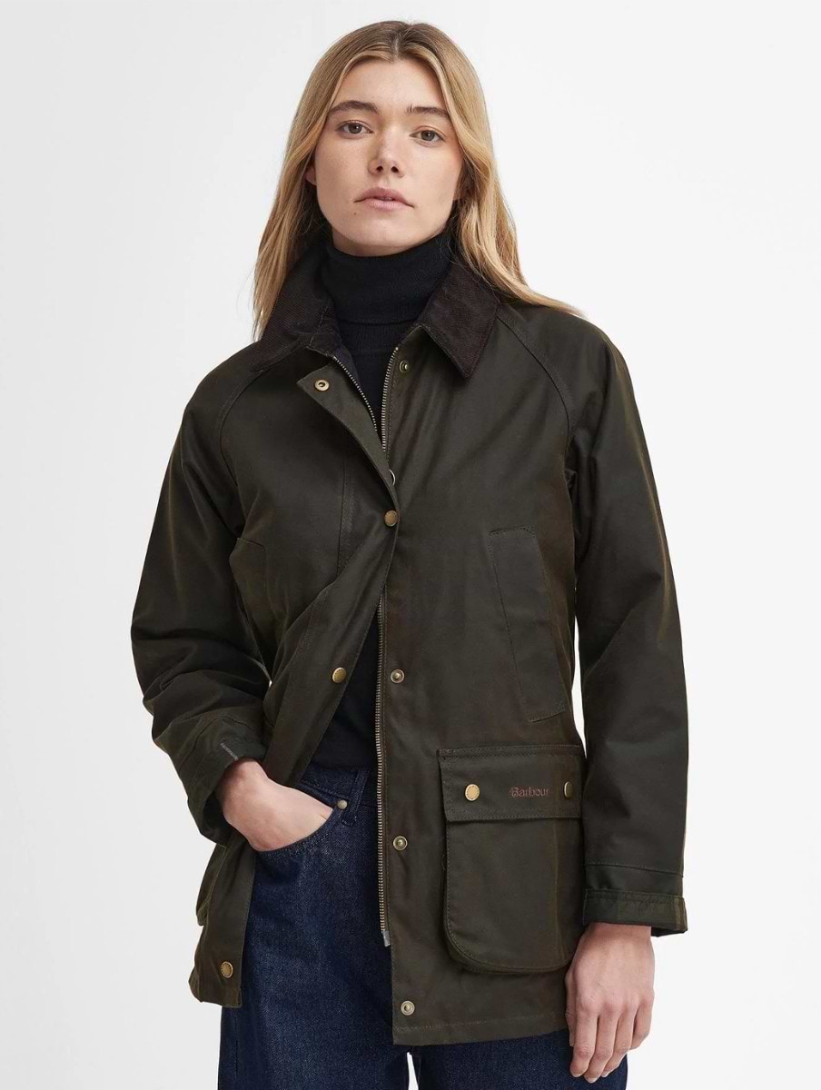 Barbour Women's Acorn Wax Jacket Olive