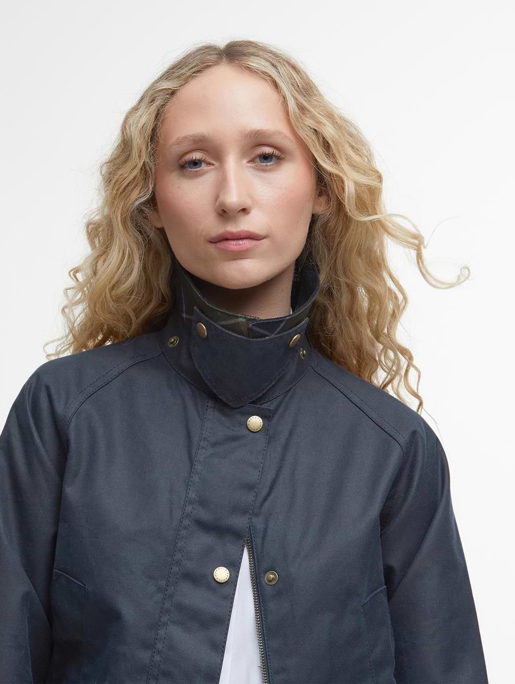 Barbour Acorn Wax Jacket Navy Griggs