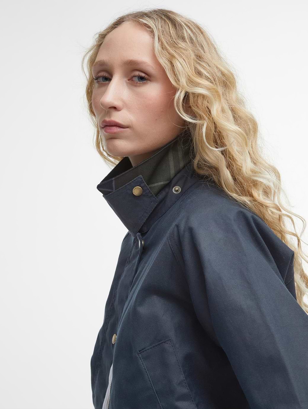 Barbour Acorn Wax Jacket Navy Griggs