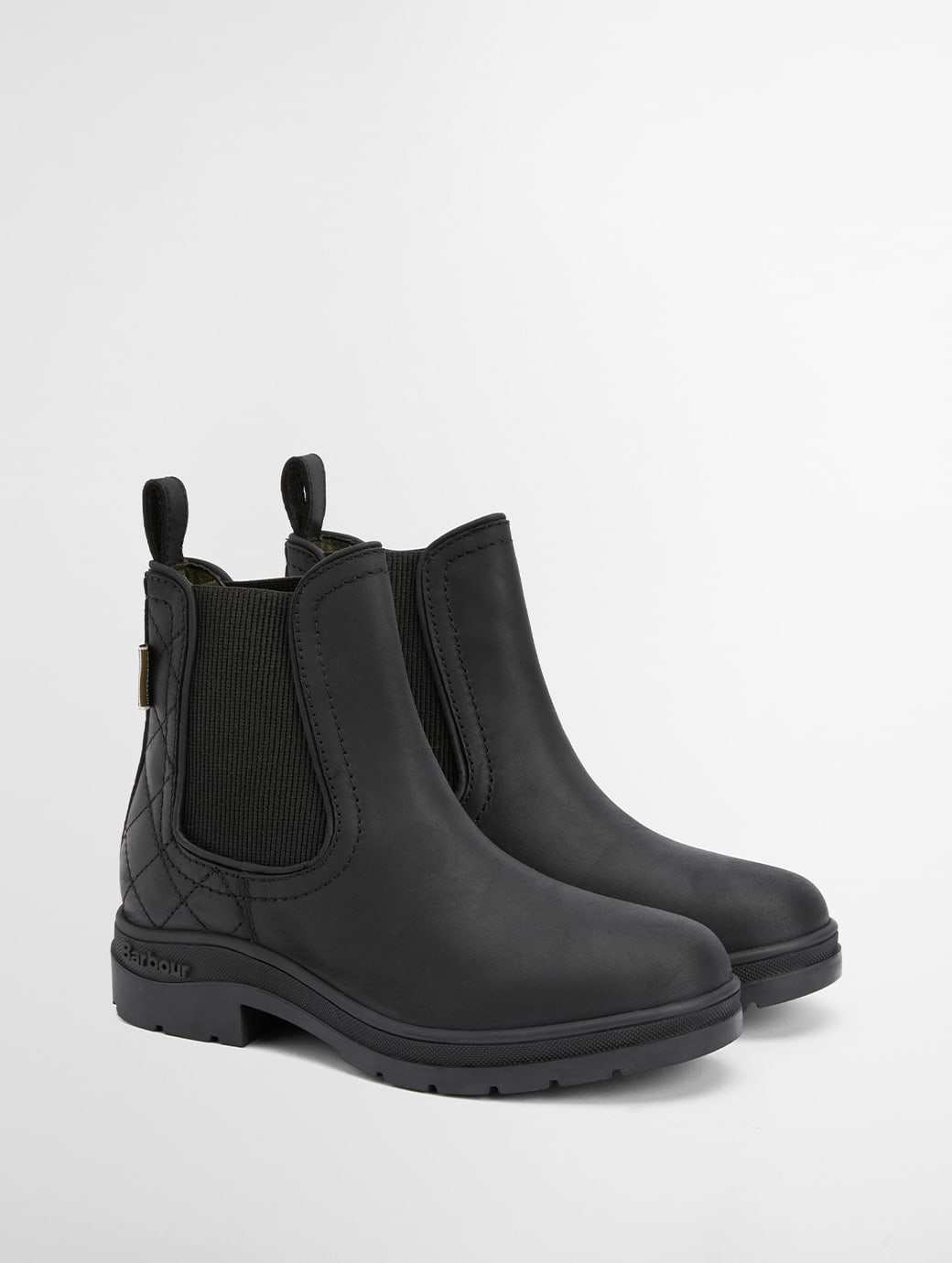 Barbour Women's Amble Chelsea Boot Black Nubuck