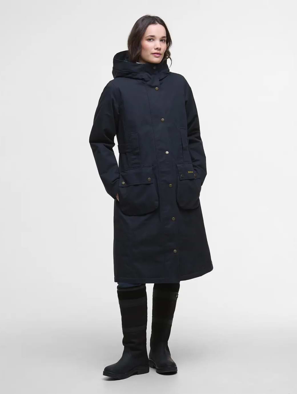 Barbour Women's Bamburgh Waterproof Jacket Deep Navy/Blackwatch