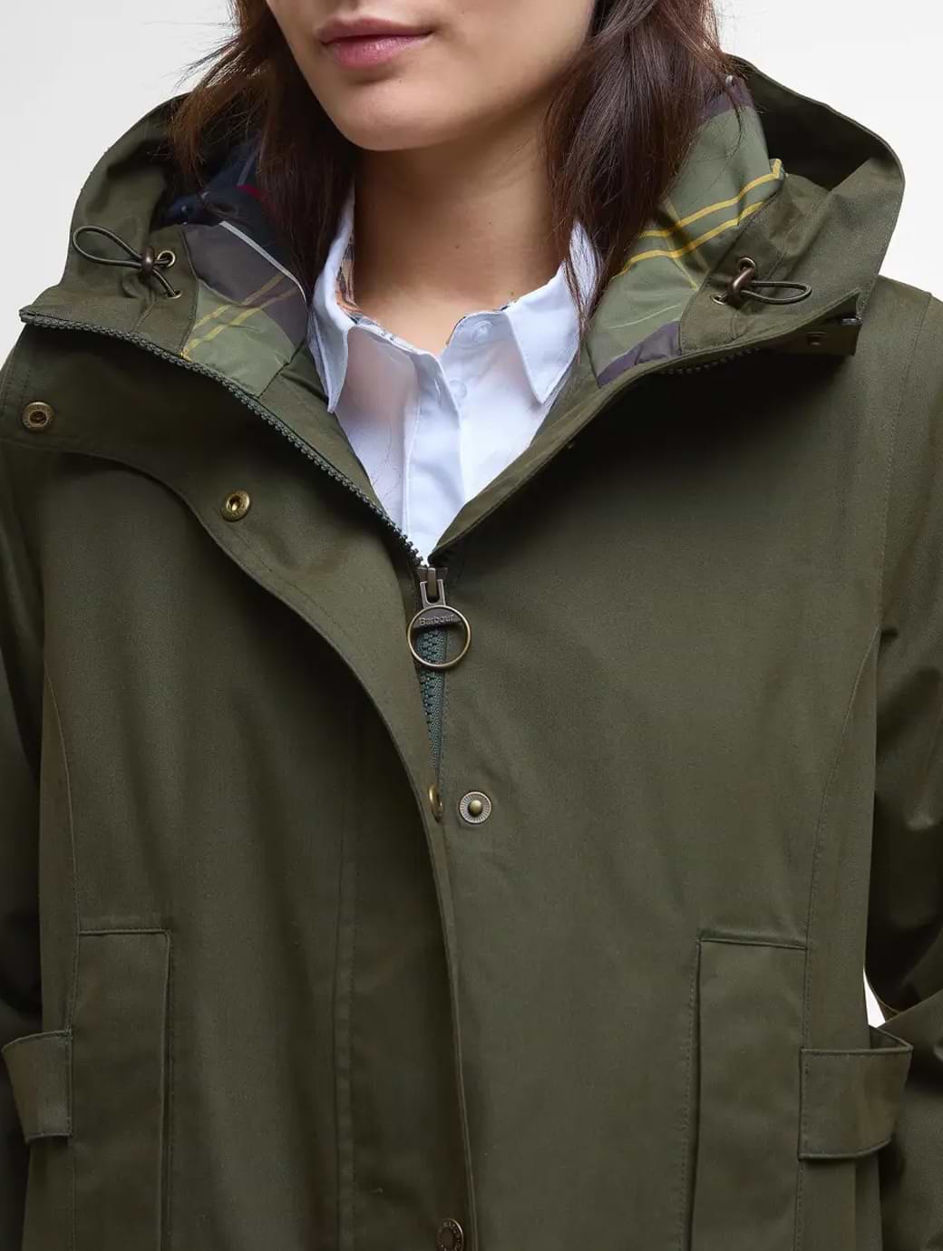 Barbour Women's Bamburgh Waterproof Jacket Olive/Classic