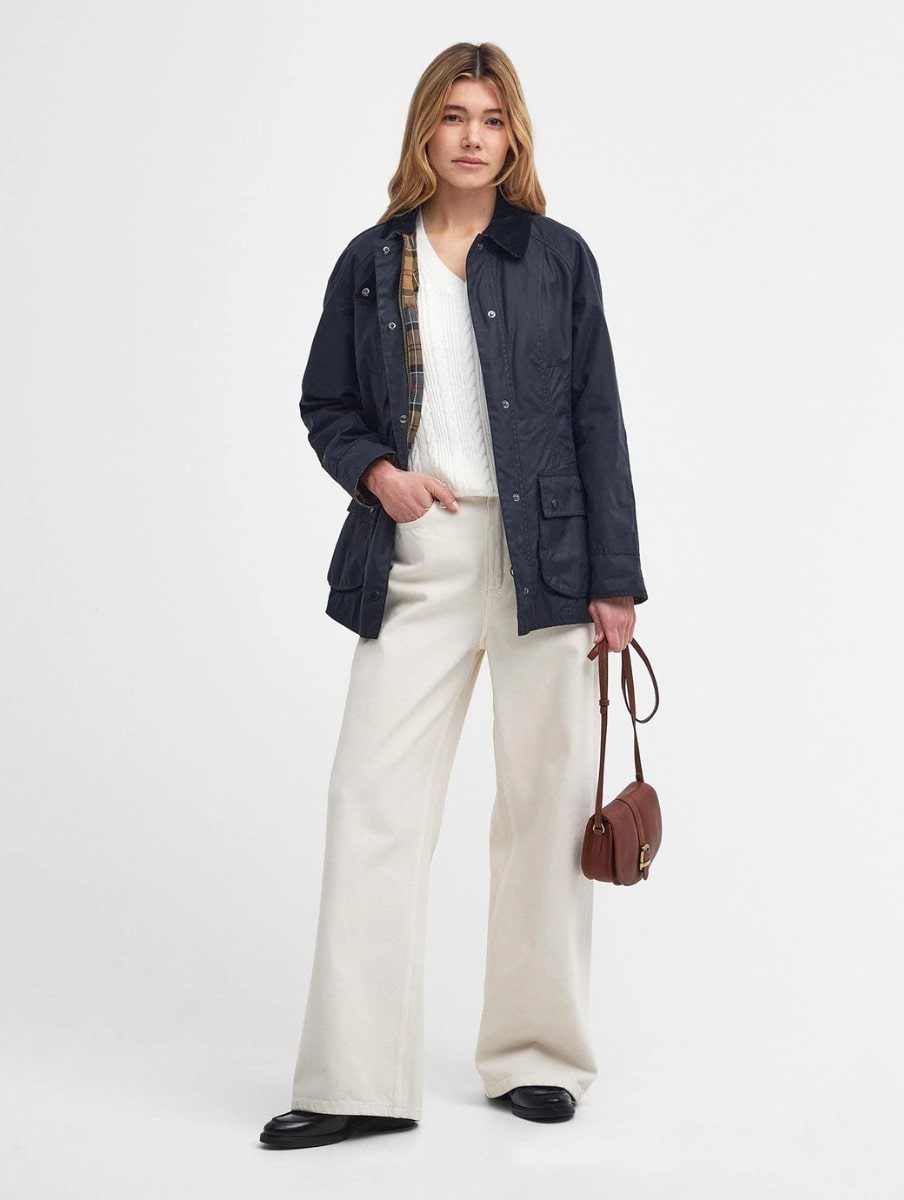 Barbour Women s Beadnell Wax Jacket Navy