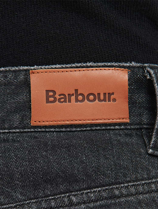 Barbour Women s Burne Mid Rise Straight Jean Black