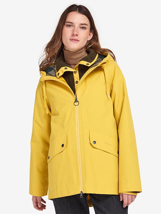 Barbour waterproof jacket womens gold deals