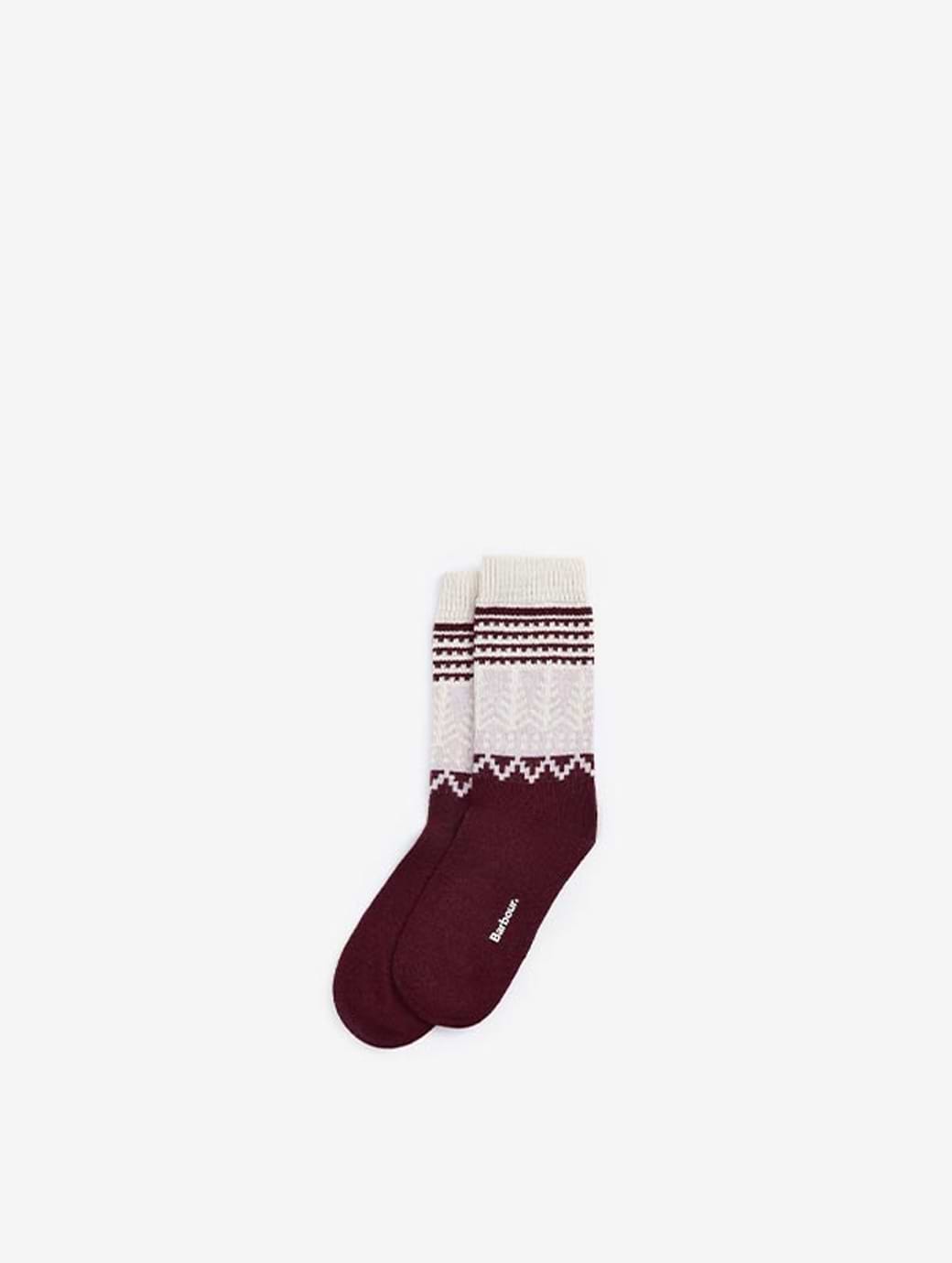 Barbour Women's Camille Sock Cabernet