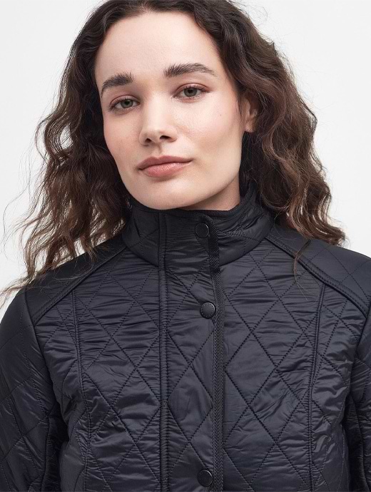 Barbour Women s Cavalry Polarquilt Jacket Black