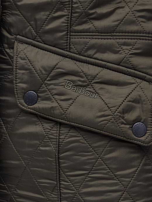 Barbour Cavalry Polarquilt Jacket Dark Olive Olive Griggs