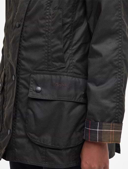 Barbour classic beadnell wax jacket olive top