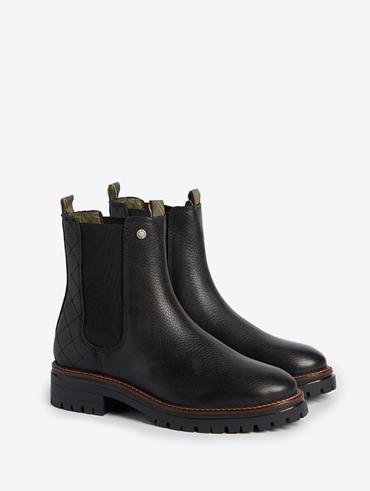 Barbour Women's Evie Chelsea Boot Black