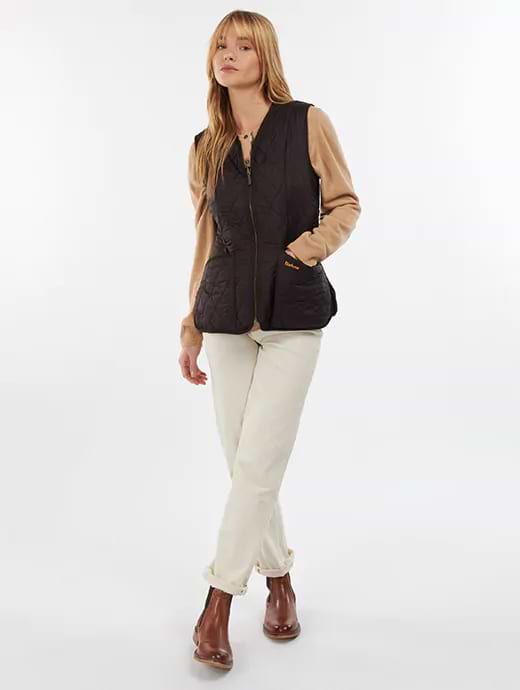 Barbour Women s Fleece Betty Liner Brown