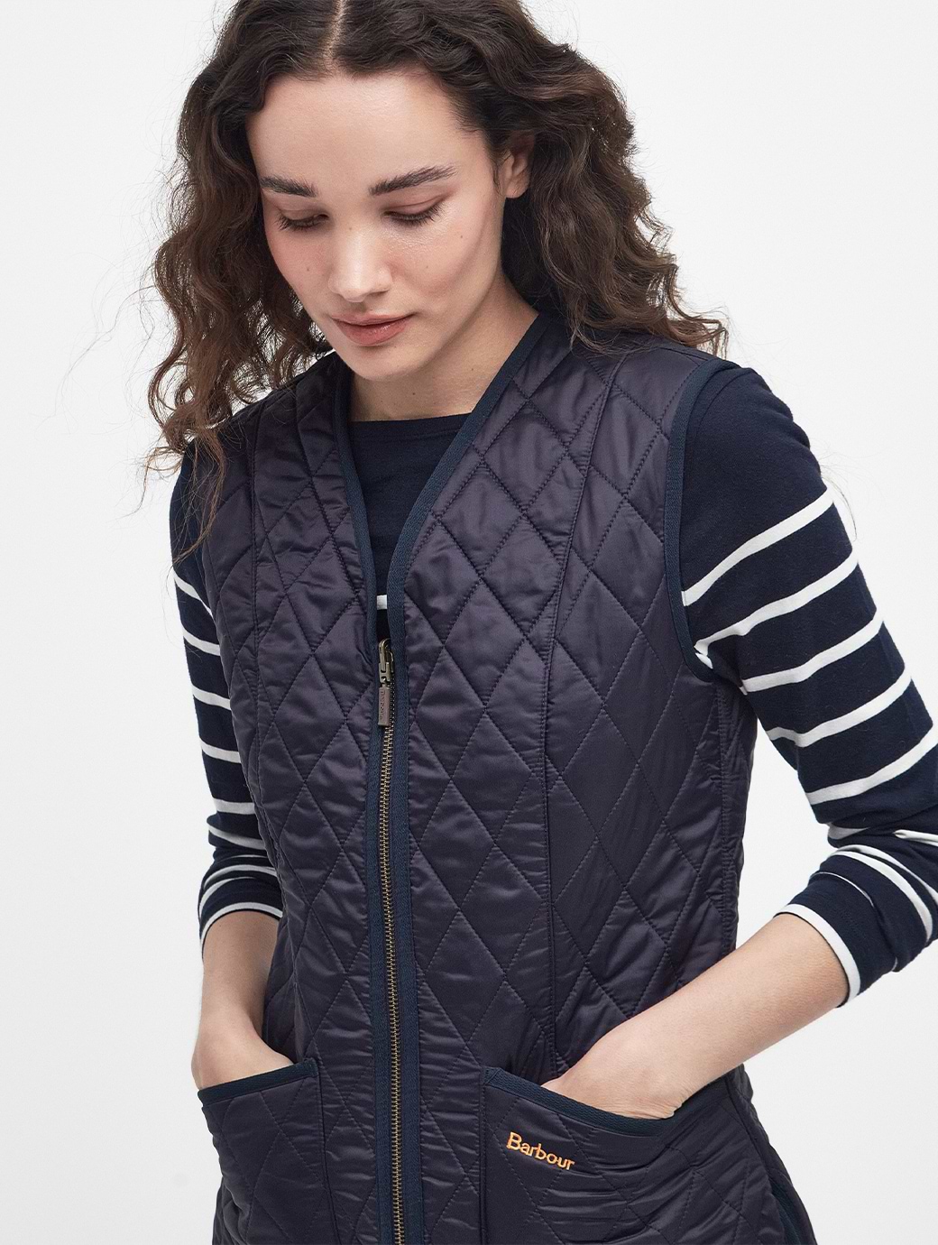 Barbour Women s Fleece Betty Liner Navy