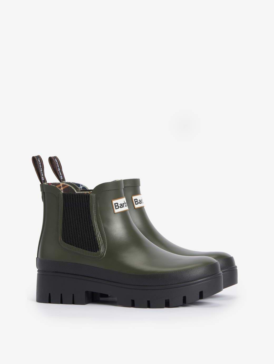 Barbour Women's Halton Chelsea Welly Olive/Black