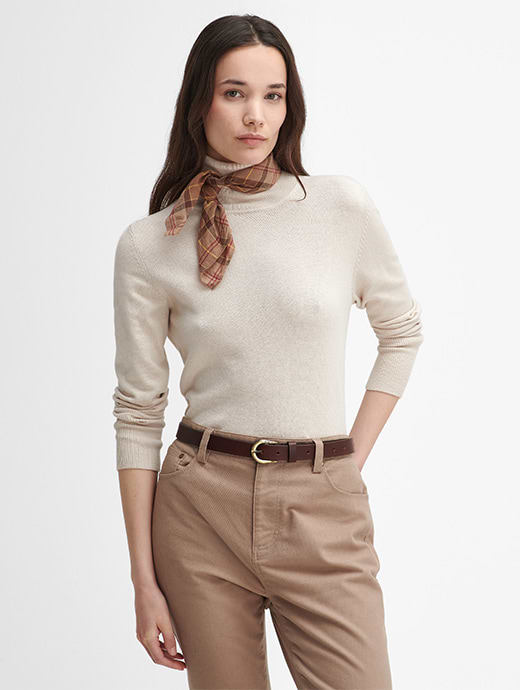 Barbour Women's Highfield Knitted Jumper Oatmeal