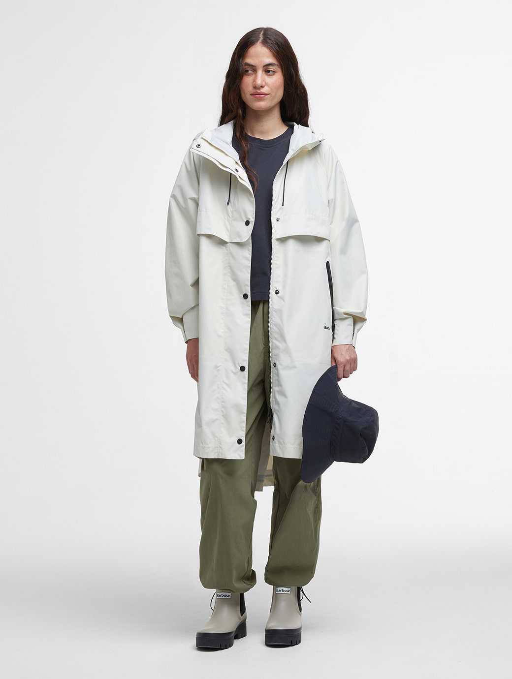 Barbour Women's Jayla Waterproof Parka Salt