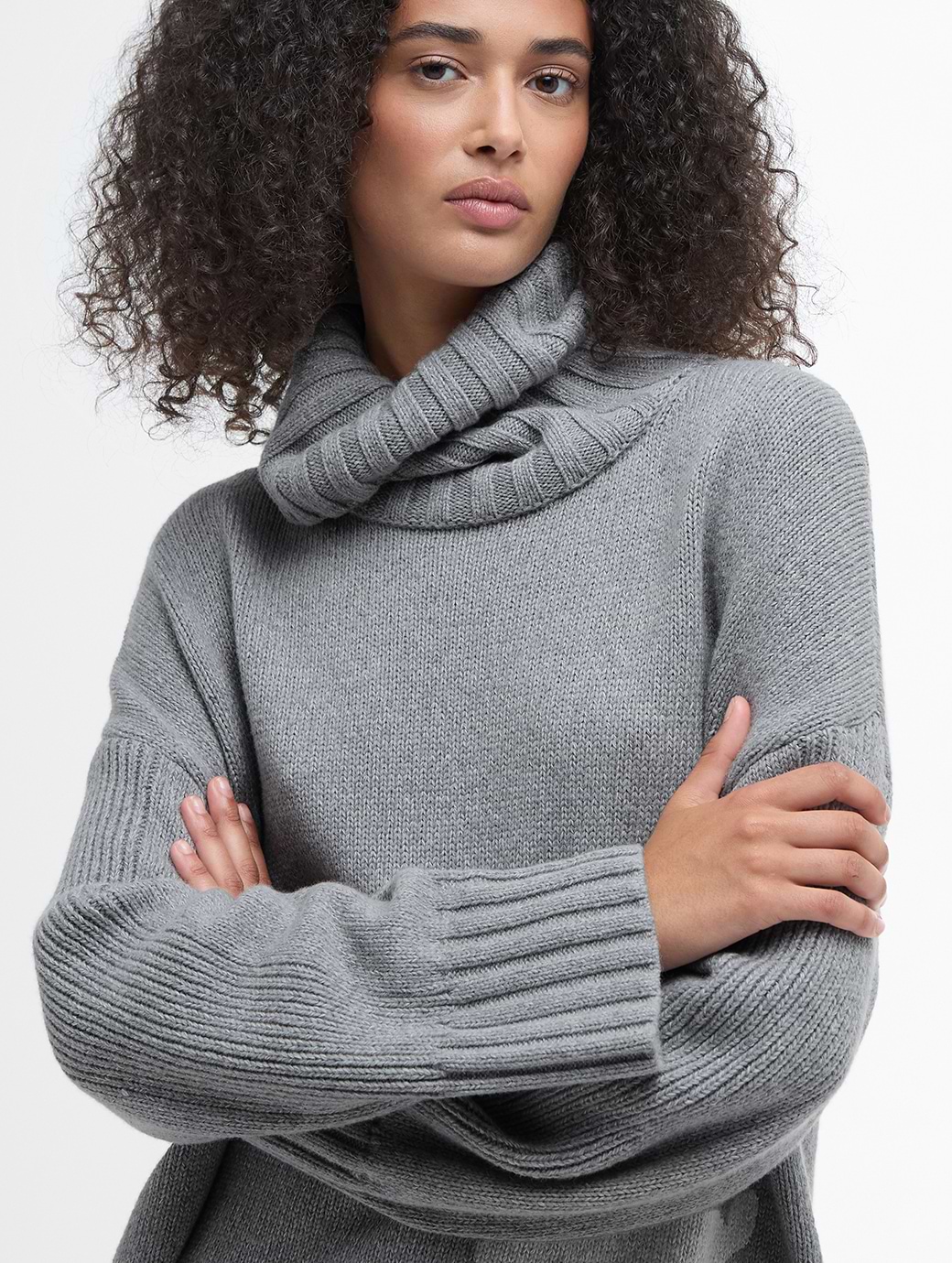 Barbour Women s Josephine Knitted Jumper Grey Marl