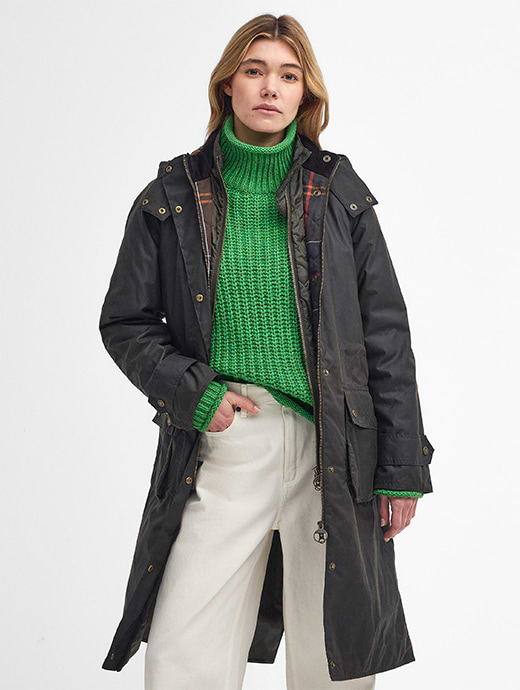 Womens barbour wax jacket with hood cheap