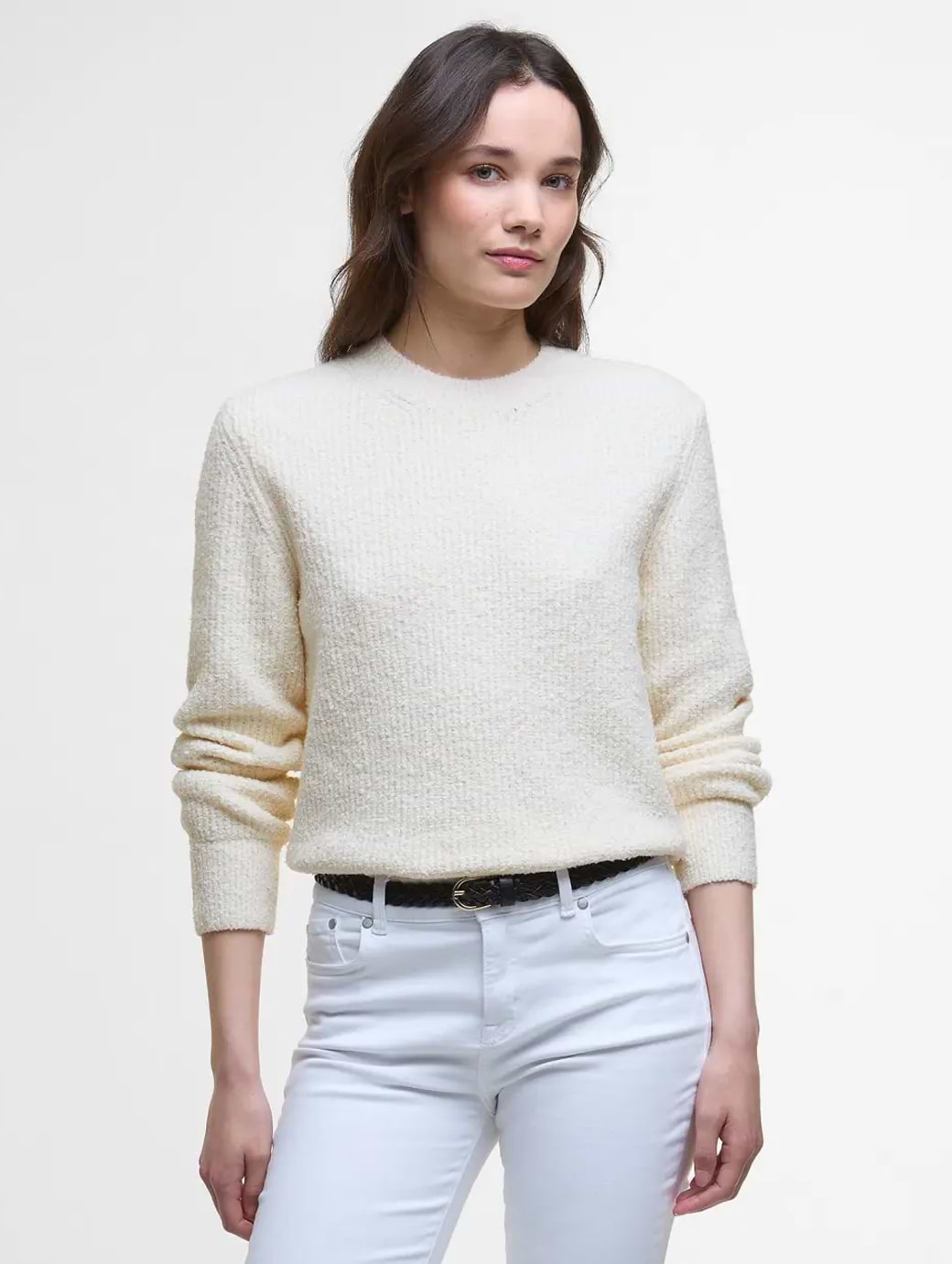 Barbour Women's Luciana Knitted Jumper Cloud