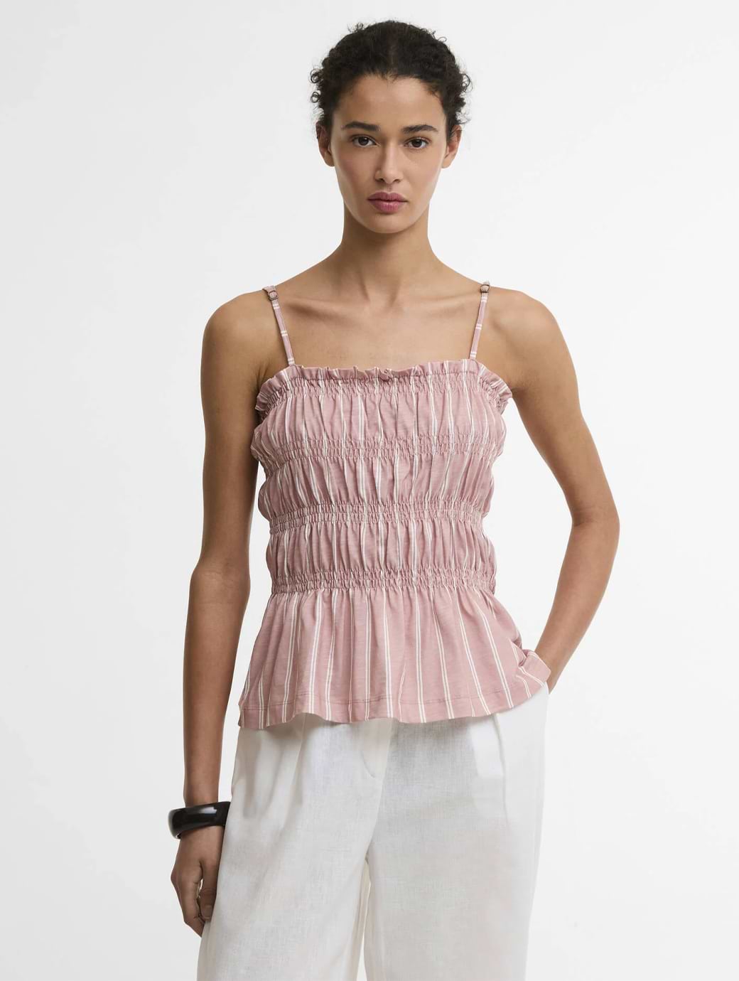 Barbour Women's Madeline Top Gardenia Stripe
