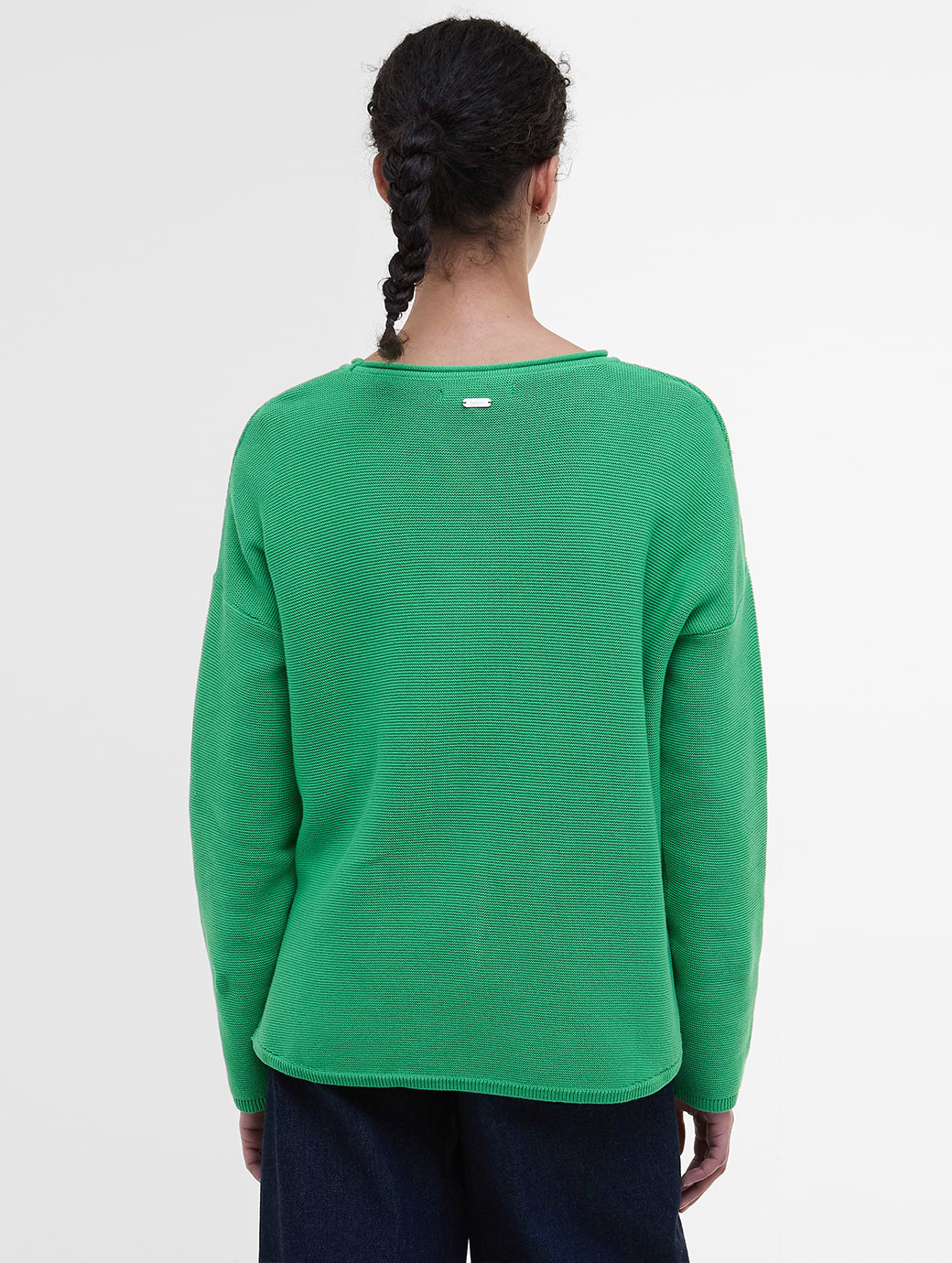 Barbour Women's Marine Knitted Jumper Kelly Green