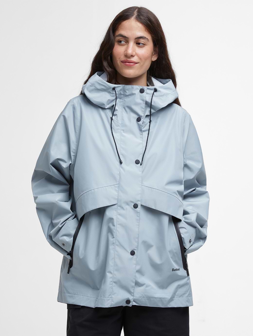 Barbour Women's Naomi Waterproof Jacket Ice Blue
