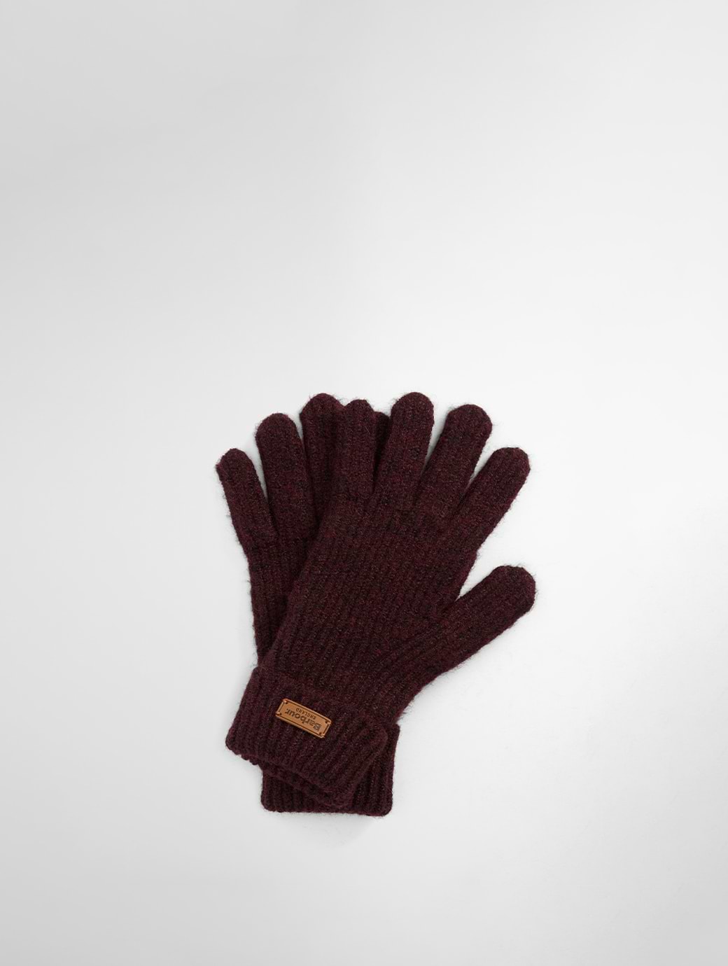 Barbour Women's Pendle Knitted Gloves Wine
