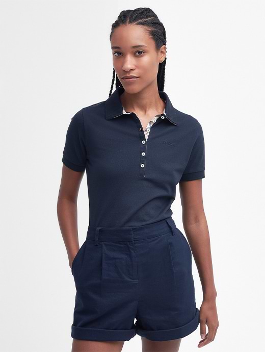 Barbour Women s Portsdown Top Navy Print