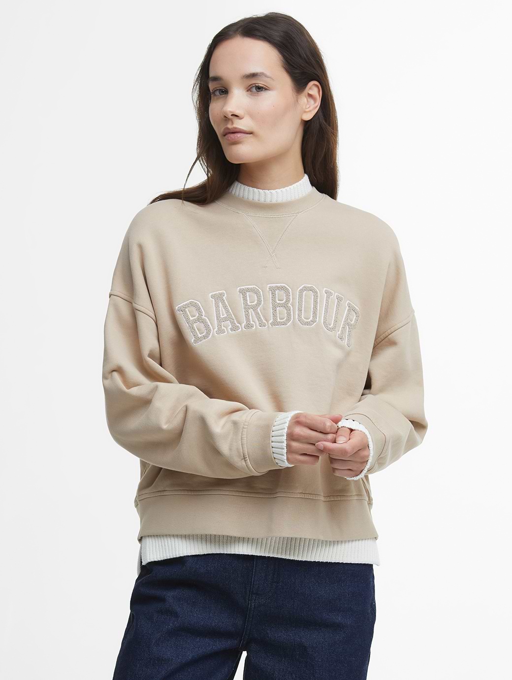 Barbour Silverdale Sweatshirt Camel