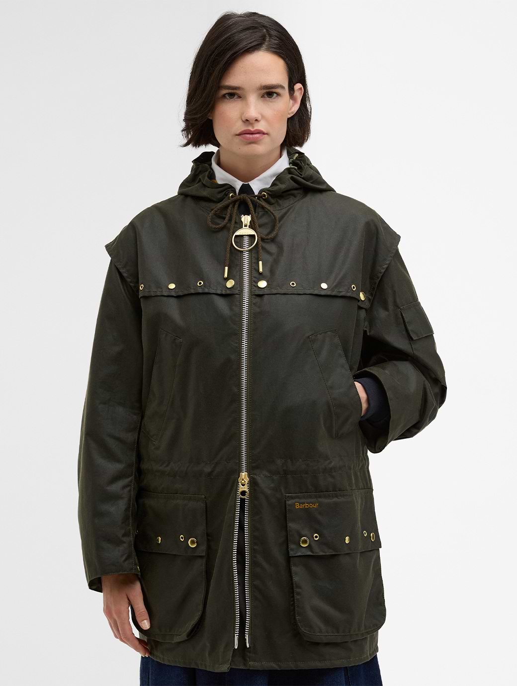 Barbour Women's Aberford Wax Archive Olive