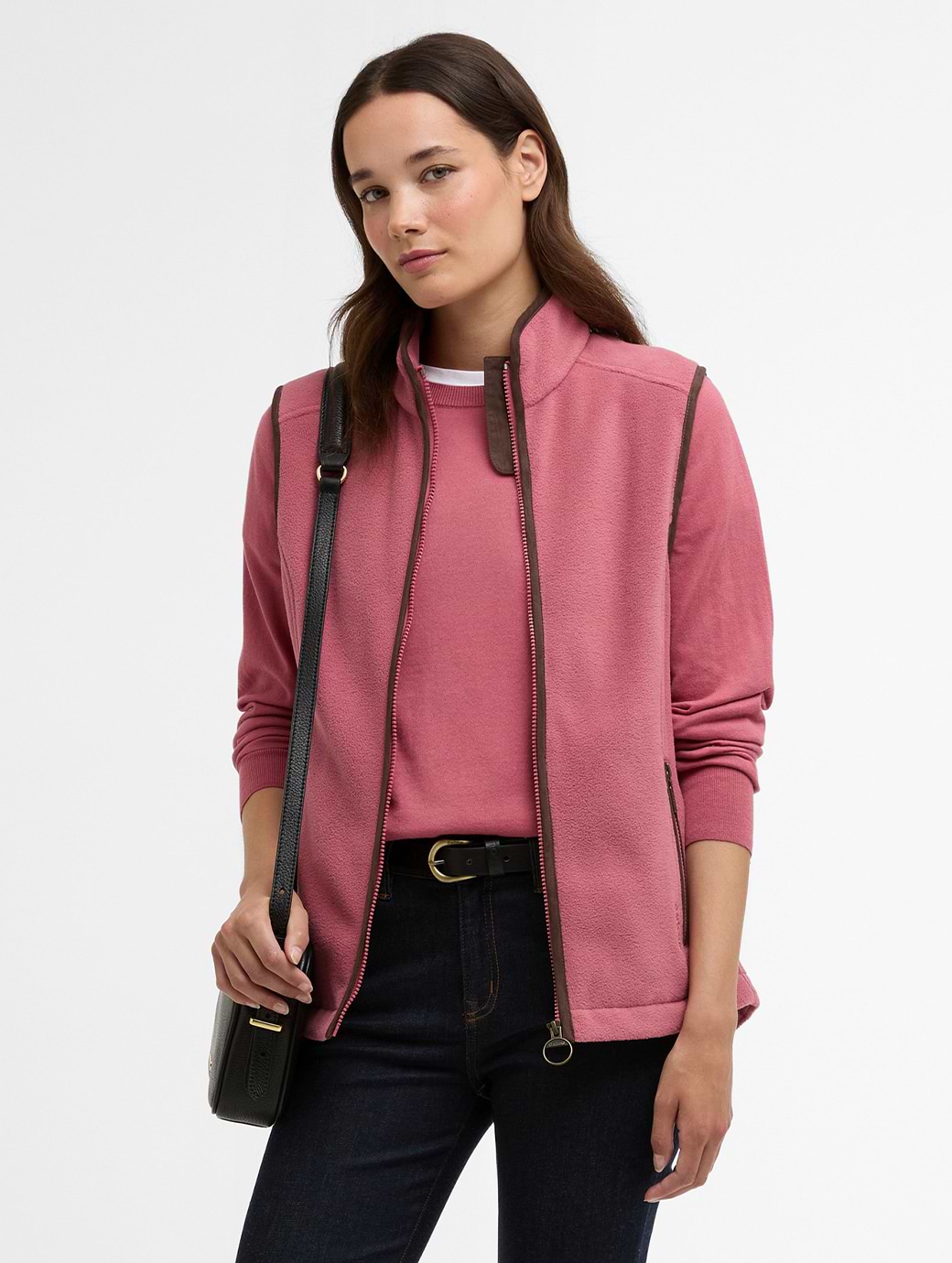 Barbour Women's Country Colton Fleece Gilet Wildberry