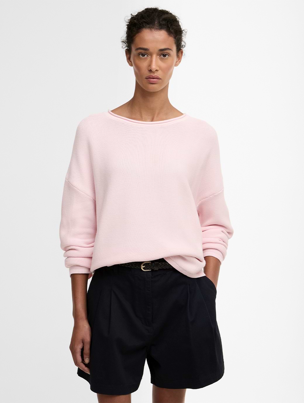 Barbour Women's Marine Knitted Jumper Pink