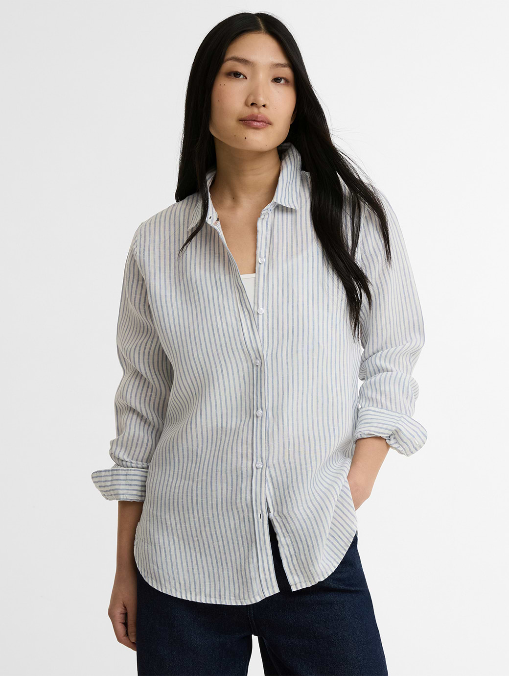 Barbour Women's Marine Shirt Chambray Stripe