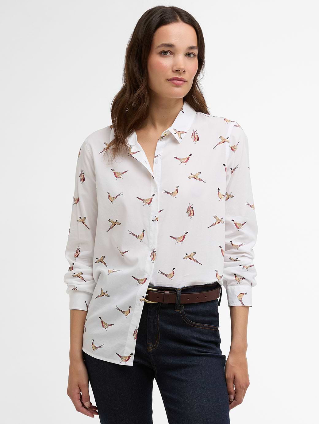Barbour Women's Safari Shirt Pheasant Print