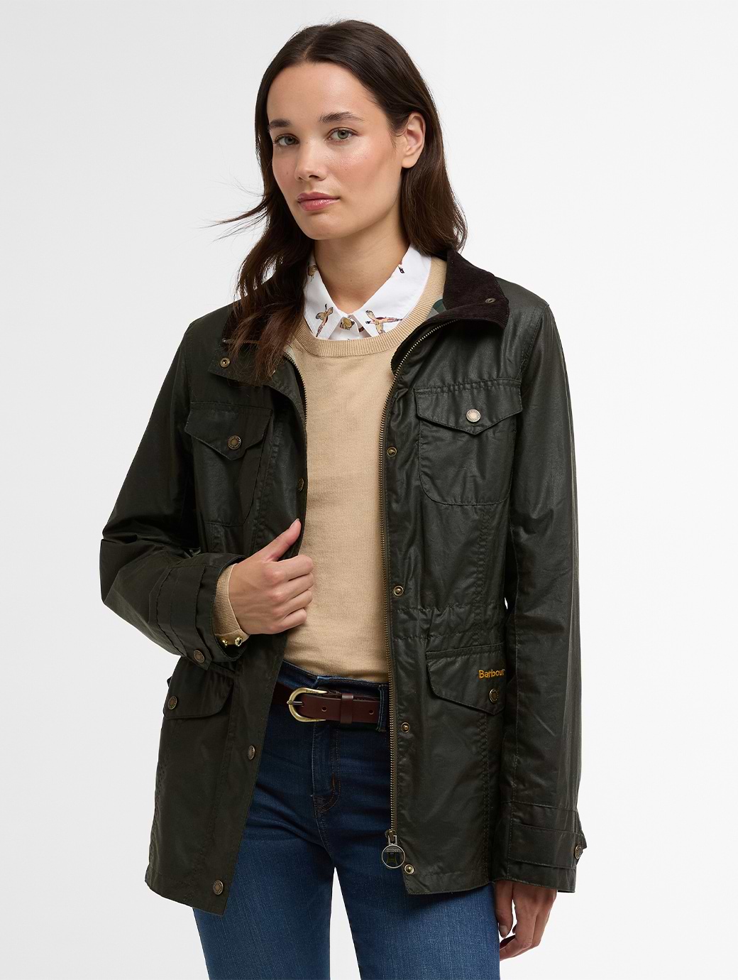 Barbour Women's Summer Sapper Wax Jacket Archive Olive