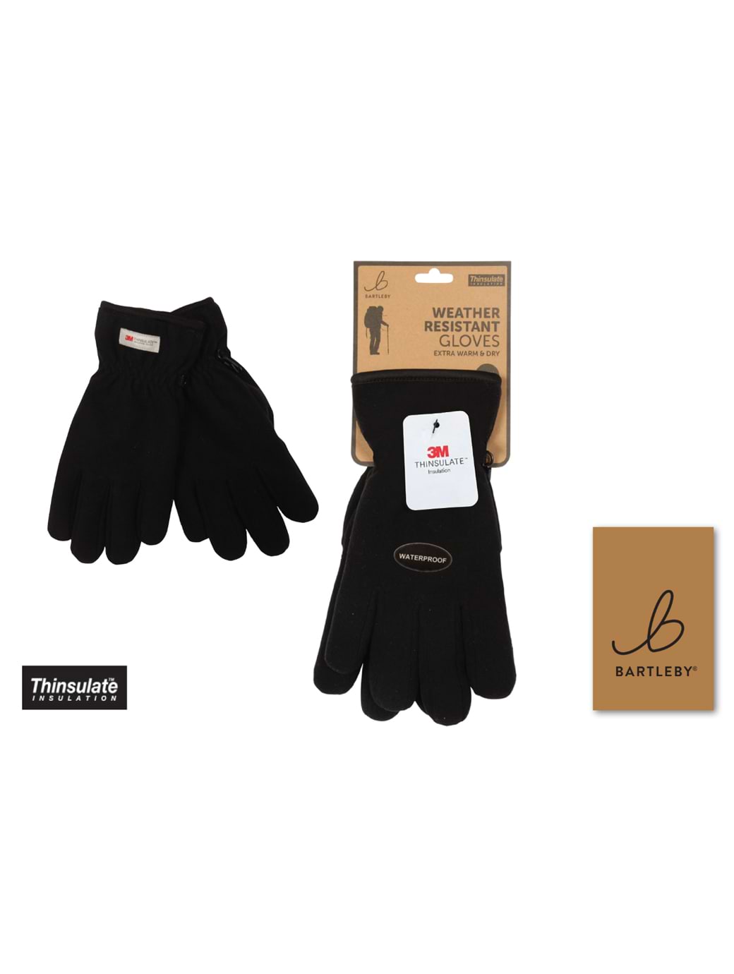 Bartleby Weather Resistant Gloves Black